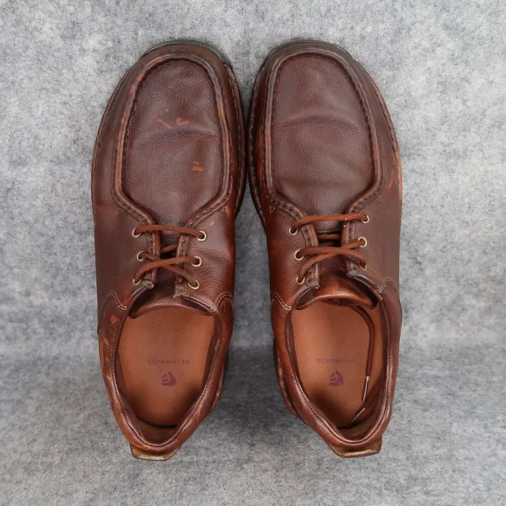 Red Wing Shoes Mens 11 Casual Chukka Derby Moc Leather Brown Comfort Lace Up EE
